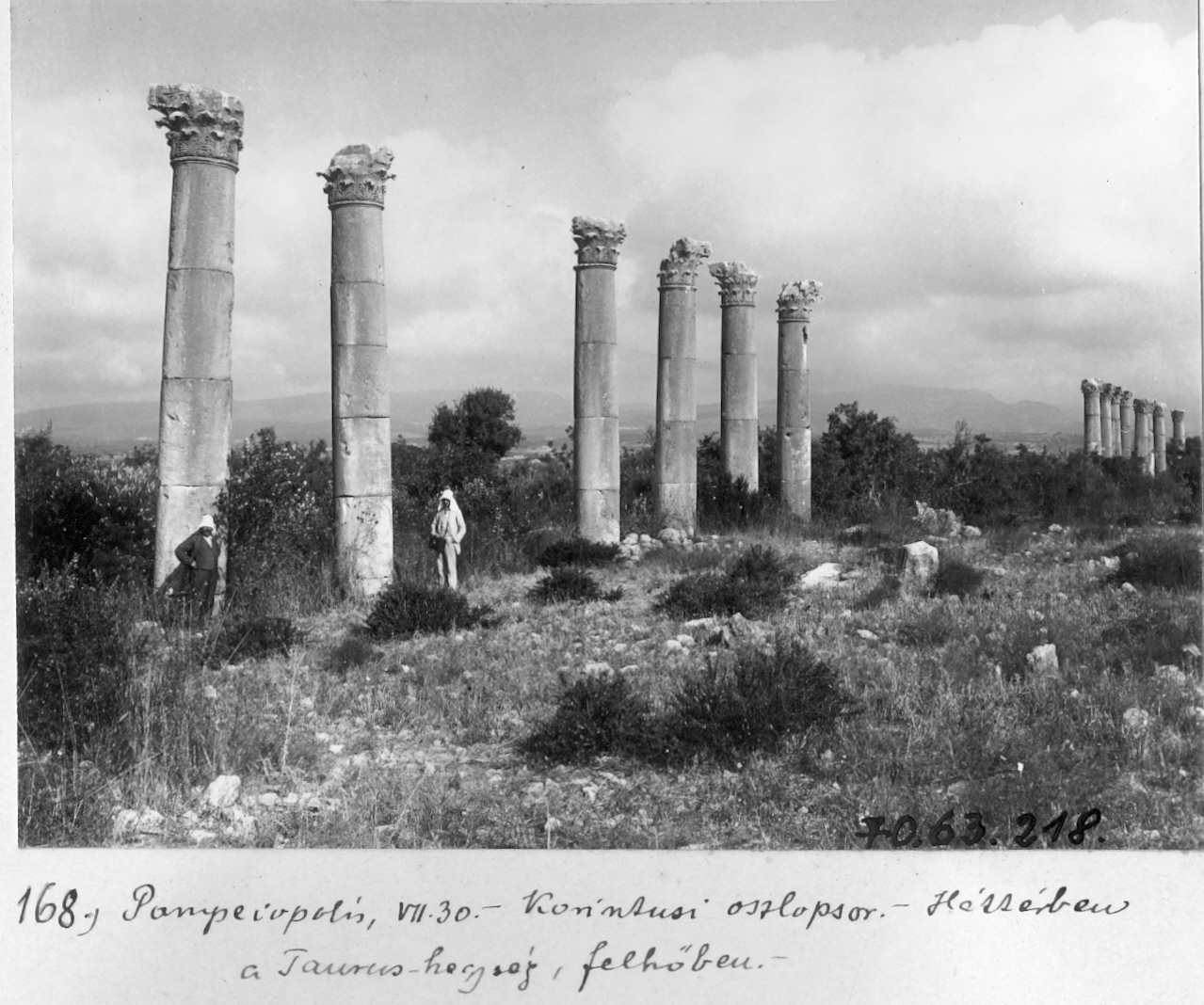 Soli Pompeipolis Antik Kenti Korint Başlı Sütunlar, Mezitli - Mersin / 1914