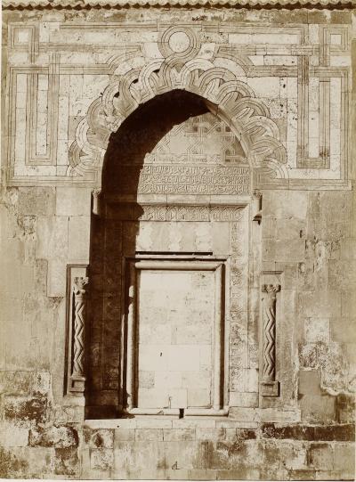 Alaaddin Camii'nde Bir Niş, Konya / Garabed Solakian Fotoğrafı / 1890'lar