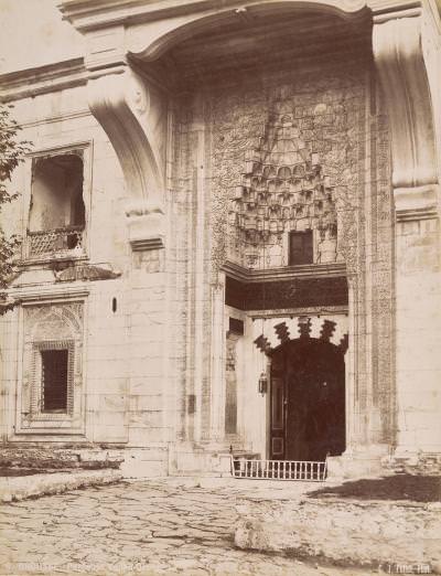 Yeşil Cami Kapısı, Bursa C.J. Fettel Fotoğrafı / 1870′ler